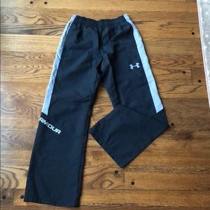 Black and Gray Under Armour Boys Pants